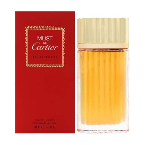 eau de toilette must de cartier